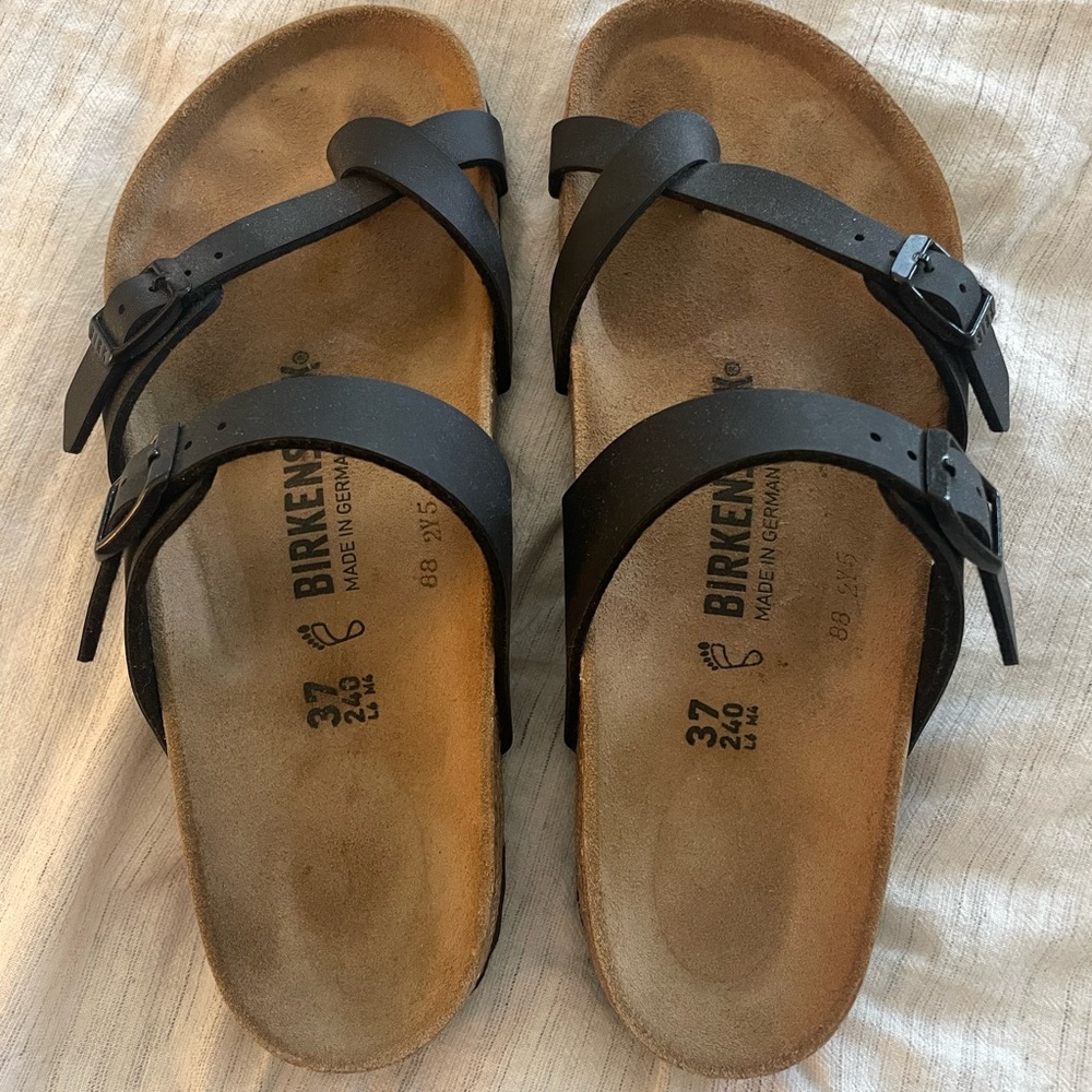 Birkenstock Black Cross-Strap Sandals